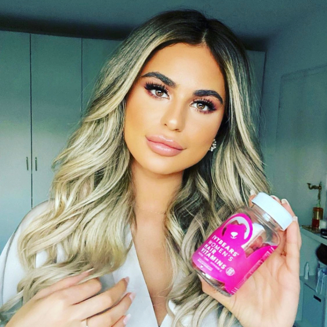 IVYBEARS Women's Hair Growth Gummies - Vegan, High Biotin Formula for Stronger, Shinier Hair