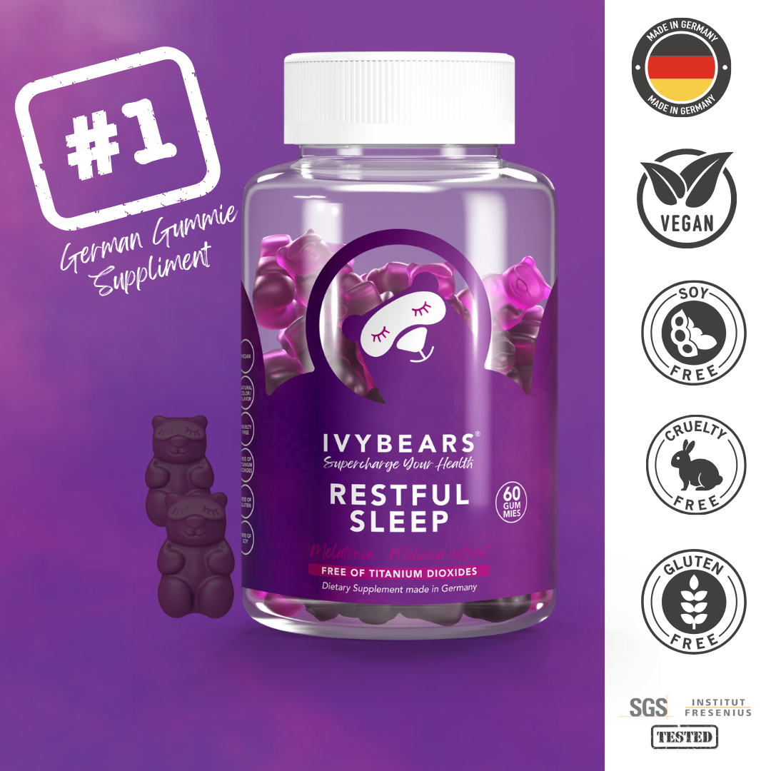 IVYBEARS® Restful Sleep Gummies – Natural Sleep Support for Stress-Free Nights