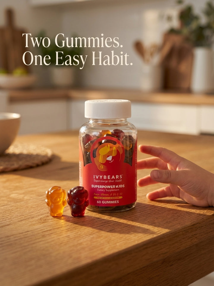 IVYBEARS® Superpower Kids Gummies – 9 Nutrients for Growing Kids