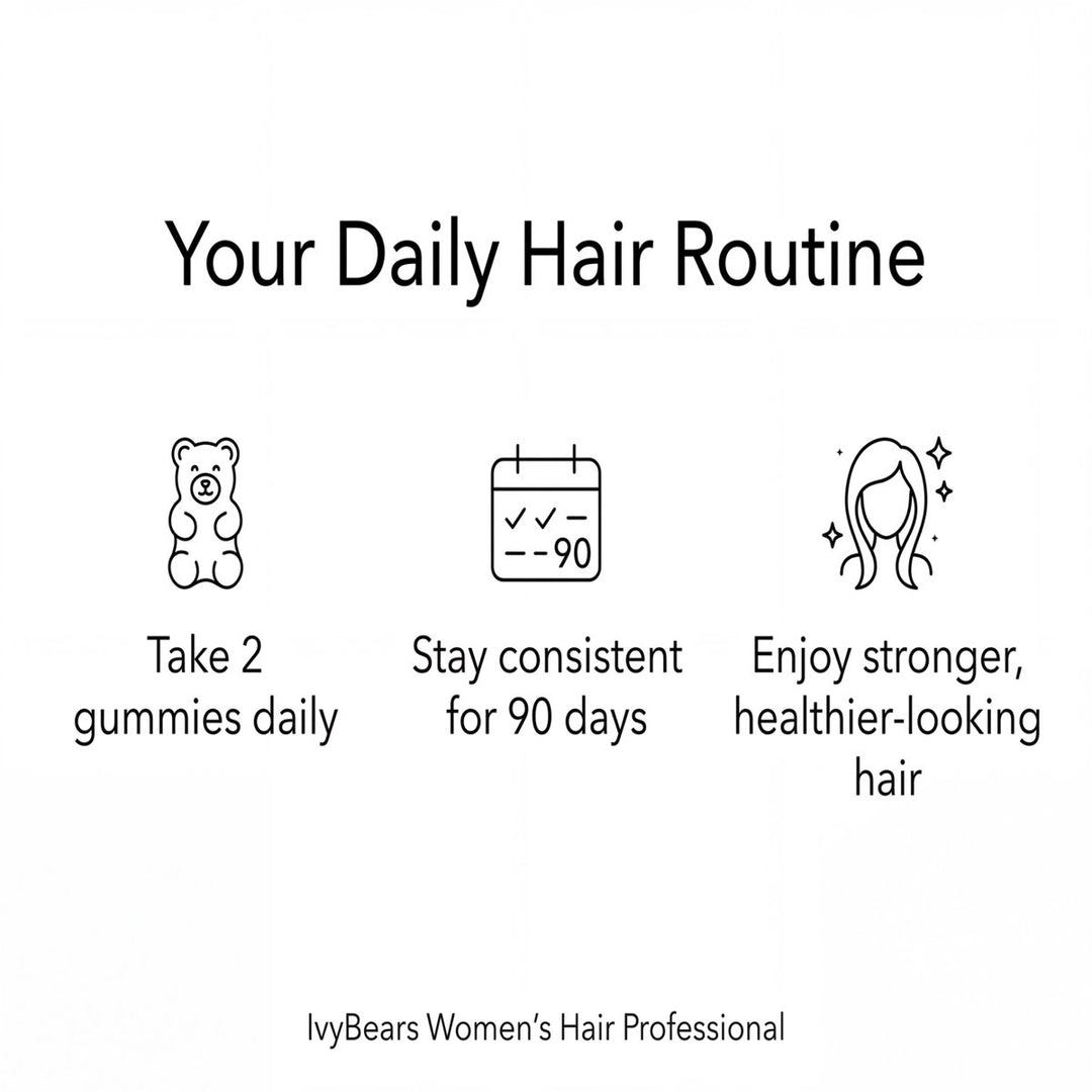 IvyBears® Women's Professional Hair Gummies – 5,000 mcg Biotin Gummies
