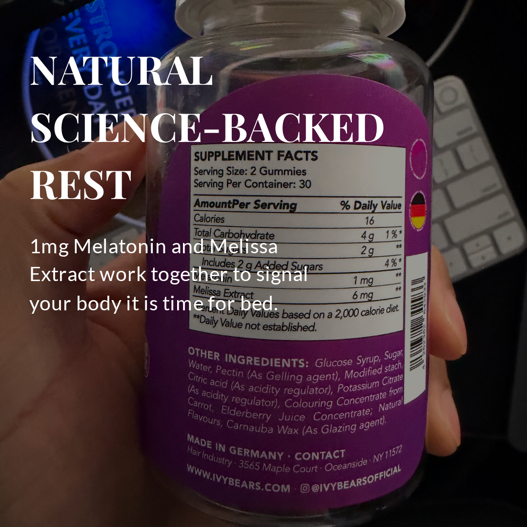 IVYBEARS® Restful Sleep Gummies – Natural Sleep Support for Stress-Free Nights