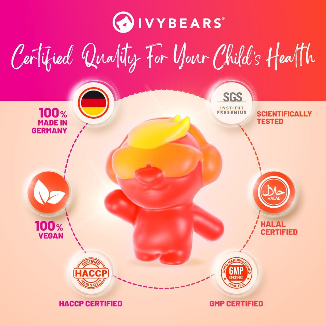 IVYBEARS® Superpower Kids Gummies – Fun, Delicious Multi-Vitamins for Your Child’s Daily Wellness