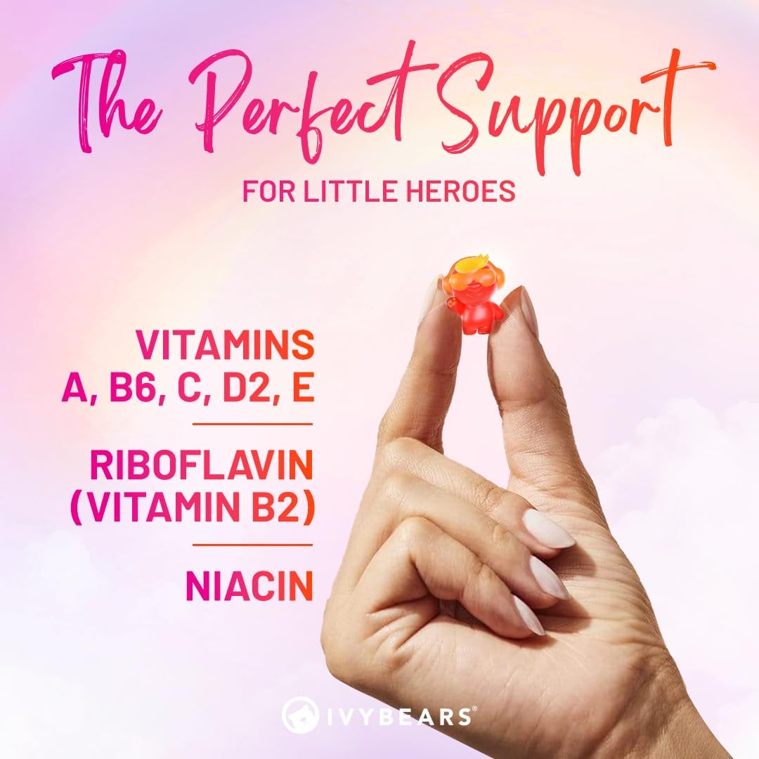 IVYBEARS® Superpower Kids Gummies – Fun, Delicious Multi-Vitamins for Your Child’s Daily Wellness
