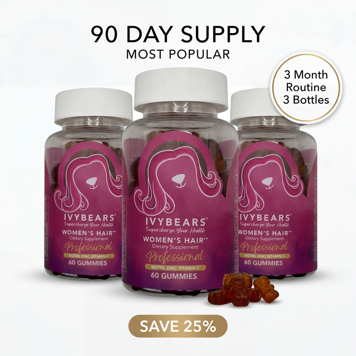 IvyBears® Women's Professional Hair Gummies – 5,000 mcg Biotin Gummies