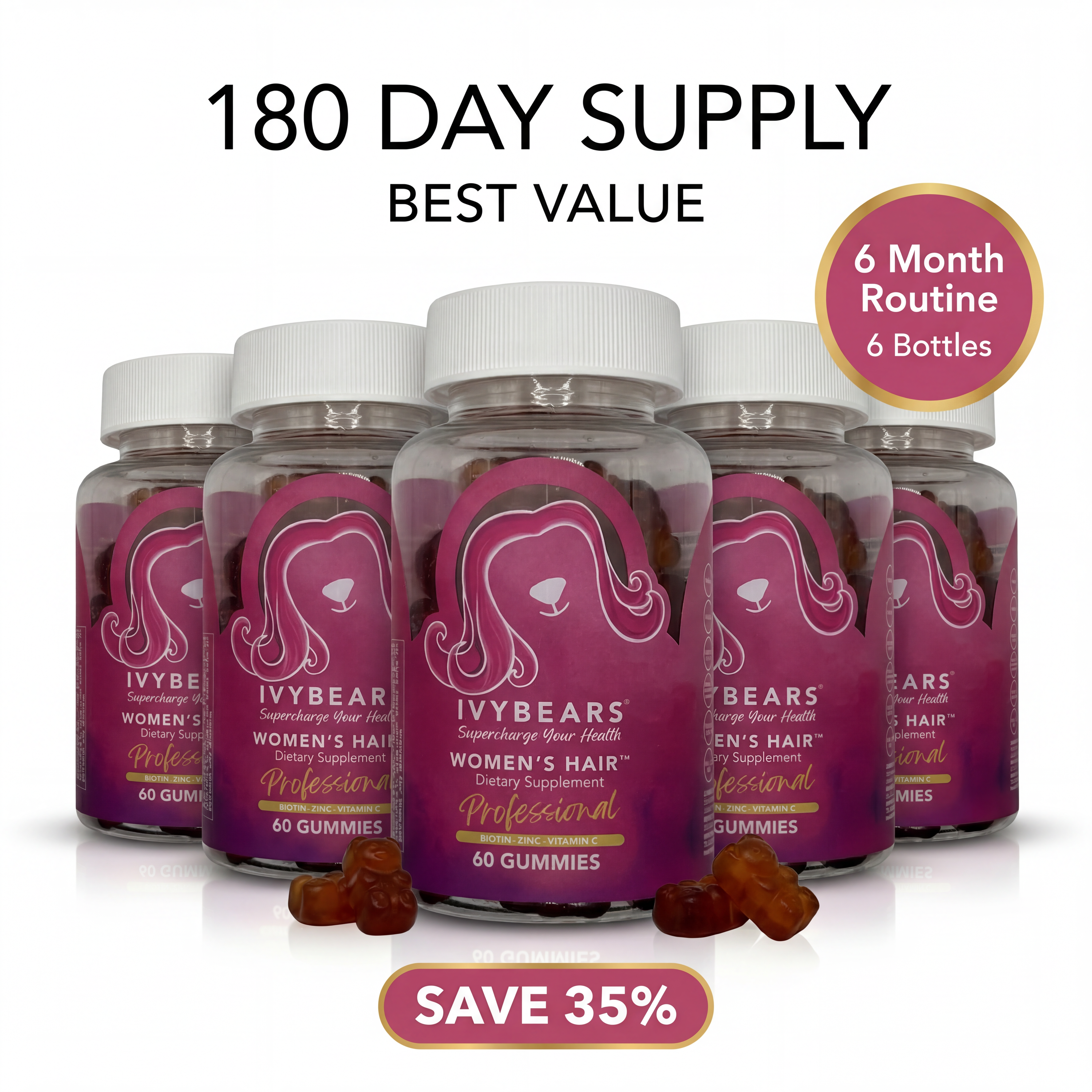 IvyBears® Women's Professional Hair Gummies